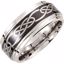 COR147:135:P Cobalt 10mmm Black Laser Design Band Size 13.5