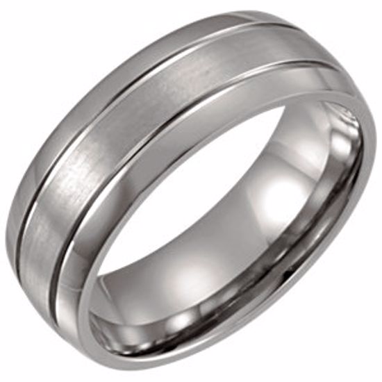 T832:105:P Titanium 8mm Band Size 10.5