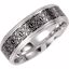 50975:106:P 14kt White 7mm Comfort-Fit 7mm Enamel Band Size Size 6.5