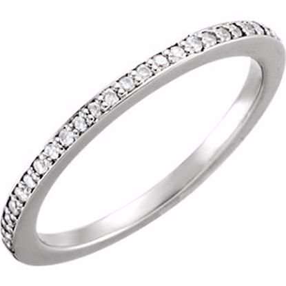 67857:112:P Palladium 1/8 CTW Diamond Band for all Sizes