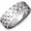 50983:251:P 14kt White 8mm Pierced Band Size 7