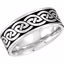 50977:118:P 14kt White 7mm Comfort-Fit Enamel Band Size 12