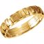 50984:202:P 14kt Yellow 5mm Patterned Band Size 5