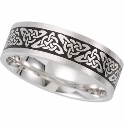50978:140:P 14kt White 7mm Comfort-Fit Enamel Band Size 12