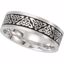 50978:142:P 14kt White 7mm Comfort-Fit Enamel Band Size 13