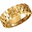 50983:277:P 14kt Yellow 8mm Pierced Band Size 8.5