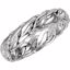 50986:428:P 14kt White 5mm Hand-Woven Band Size 12.5