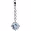 68573:541:P Sterling Silver Aquamarine Pendant Enhancer
