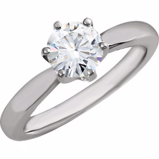 68585:101:P Charles & Colvard Moissanite® 6-Prong Engagement Ring