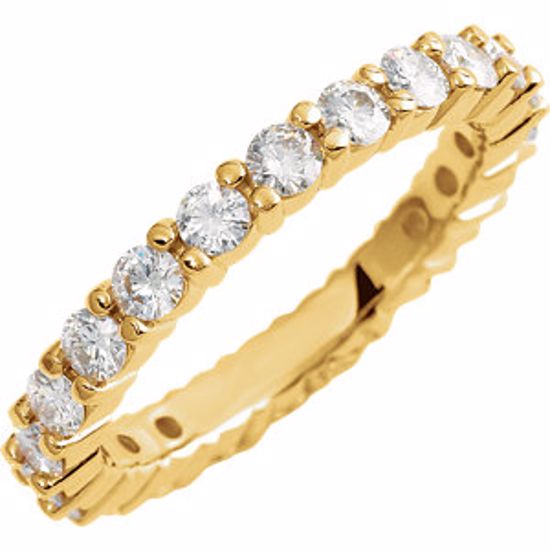 68582:107:P Charles & Colvard Moissanite® Eternity Band