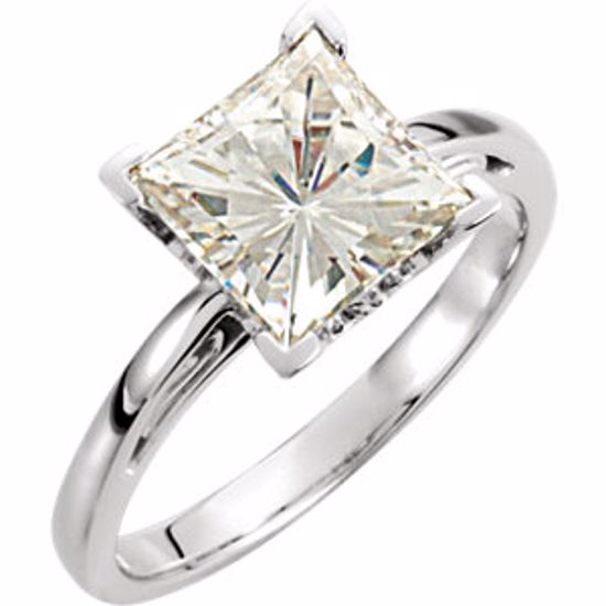 68590:100:P Charles & Colvard Moissanite® 4-Prong V-End Engagement Ring