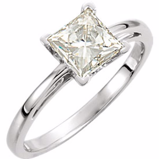 68590:103:P Charles & Colvard Moissanite® 4-Prong V-End Engagement Ring