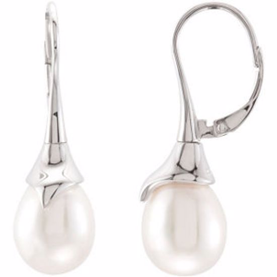 68614:100:P Sterling Silver Freshwater Cultured Pearl Earrings