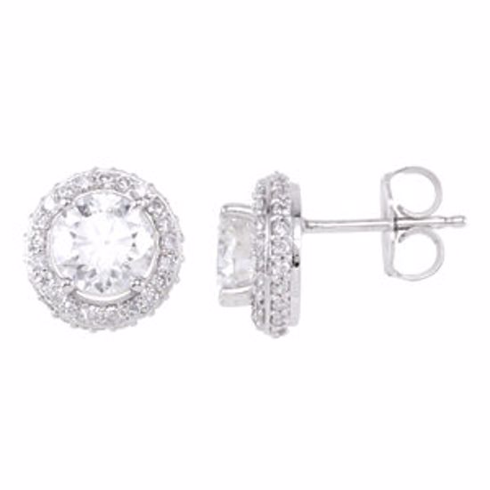 68602:107:P 14kt White 2 CTW Diamond Earrings