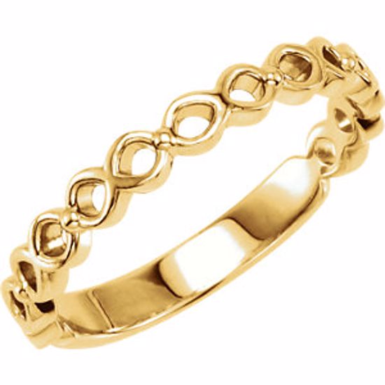 50944:1002:P 14kt Yellow  Stackable Ring