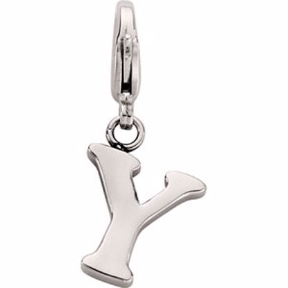 FP363:125:P Stainless Steel Initial Charms