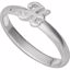 51055:129:P Sterling Silver Letter "H" Stackable Initial Ring Size 7
