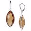 68527:235:P Sterling Silver Honey Quartz Lever Back Earrings