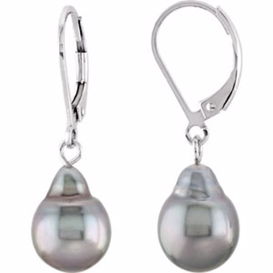 68704:100:P Tahitian Cultured Pearl Earrings