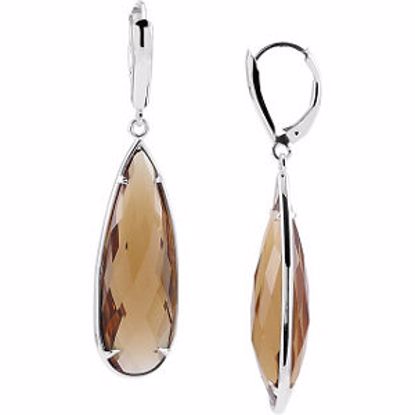 68521:119:P Quartz Lever Back Earrings