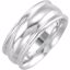 51048:104:P Sterling Silver 8mm Design Band Size 8