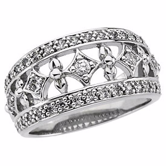 68713:100:P 14kt White  1/2 CTW Diamond Anniversary Band