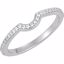 67795:105:P 14kt White 1/6 CTW Diamond Engagement Matching Band