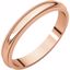 MG6.5:138580:P 14kt Rose 3mm Milgrain Band