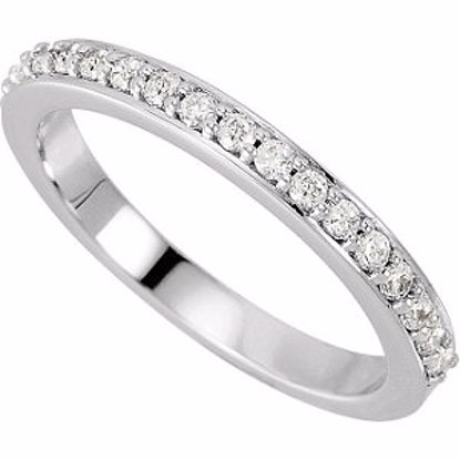 68719:104:P 18kt White 3/8 CTW Diamond Band