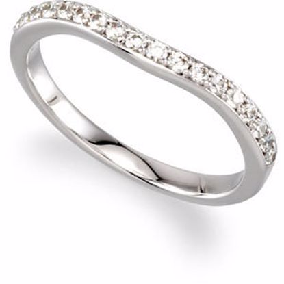 67782:129:P 18kt White 1/4 CTW Diamond Band