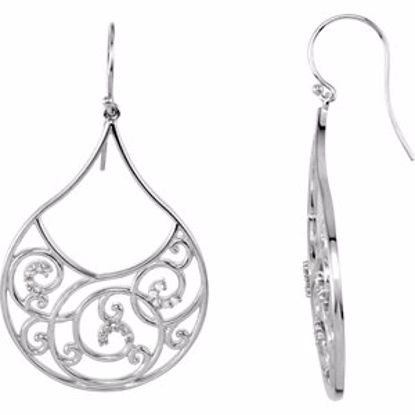 68722:85101:P Filigree Scroll Earrings