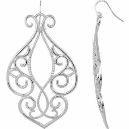 68736:85103:P Filigree Scroll Earrings 