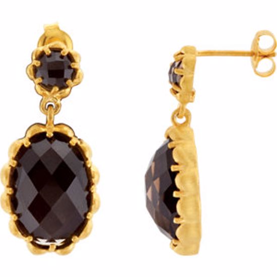 68780:101:P Smoky Quartz Earrings