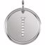 85088:1067:P Sterling Silver .04 CTW Diamond Initial "I" Pendant