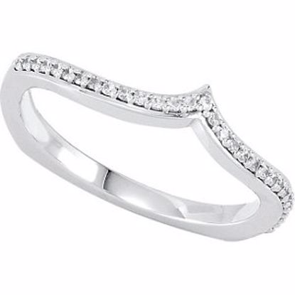 68749:102:P 14kt White .08 CTW Diamond Band