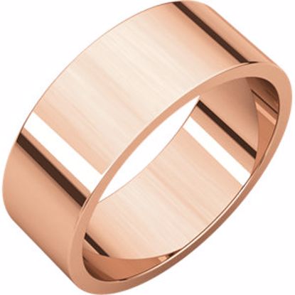 F8:609:P 14kt Rose 7mm Flat Band