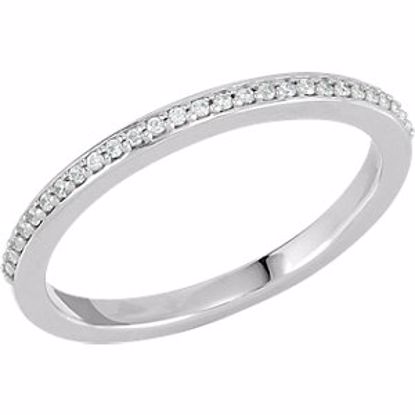 68797:101:P 14kt White .07 CTW Diamond Band