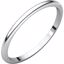 HR4.5:139126:P 14kt White 1.5mm Half Round Band