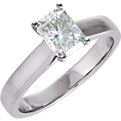 68901:101:P Charles & Colvard Moissanite® & Diamond 4-Prong Engagement Ring