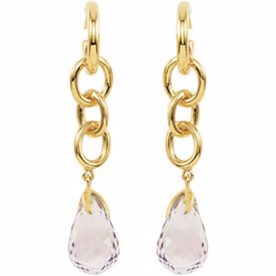 68868:104:P 18kt Vermeil Amethyst Earrings