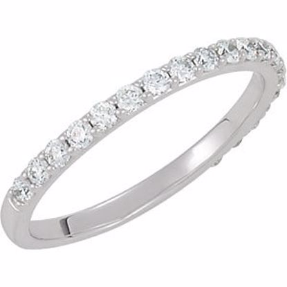 68893:102:P 18kt White 3/8 CTW Diamond Band