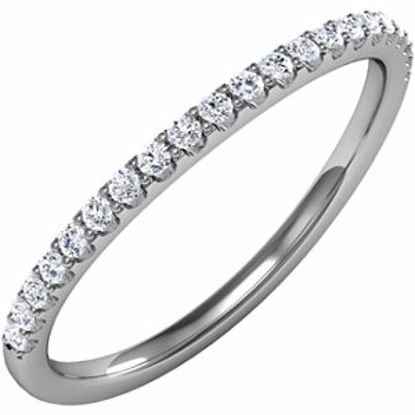 68898:109:P 14kt White 1/5 CTW Diamond Band