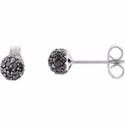 68821:100:P Pavé Ball Stud Earrings 