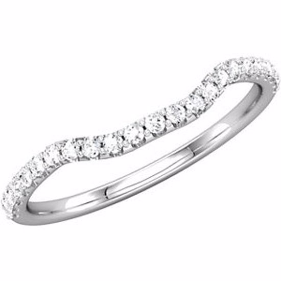 68885:101:P 14kt White 1/4 CTW Diamond Band