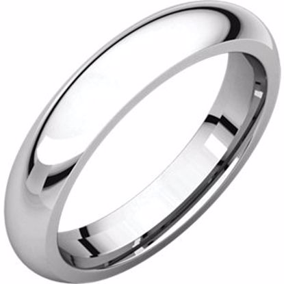 IR4:902:P Sterling Silver 4mm Comfort Fit Band