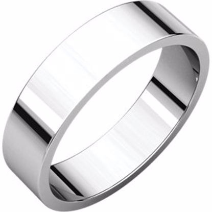 F4:903:P Sterling Silver 5mm Flat Band