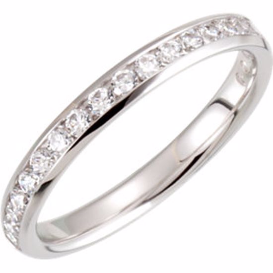 68917:102:P 14kt White 3/8 CTW Diamond Band