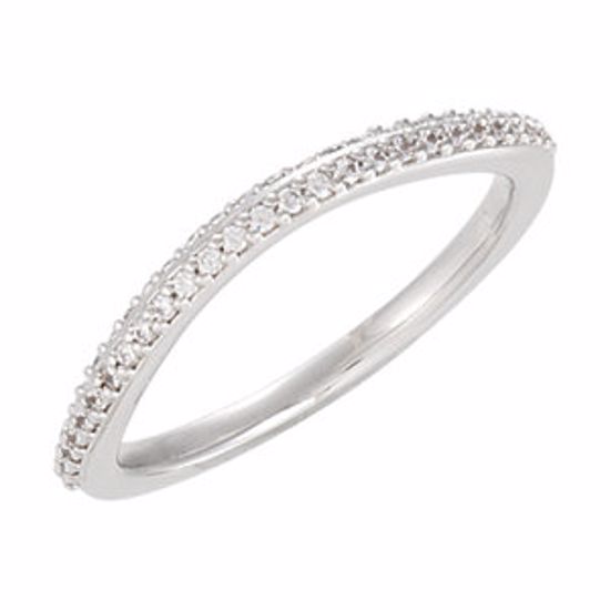 68926:101:P 14kt White 1/4 CTW Diamond Band