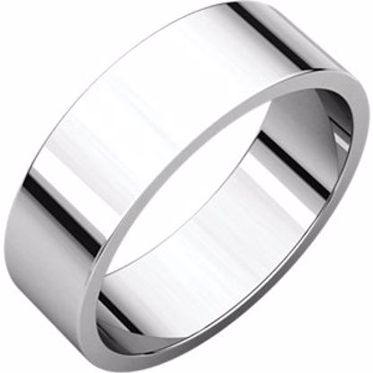 F7.5:904:P Sterling Silver 6mm Flat Band