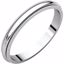 MG5.5:900:P Sterling Silver 2.5mm Milgrain Band